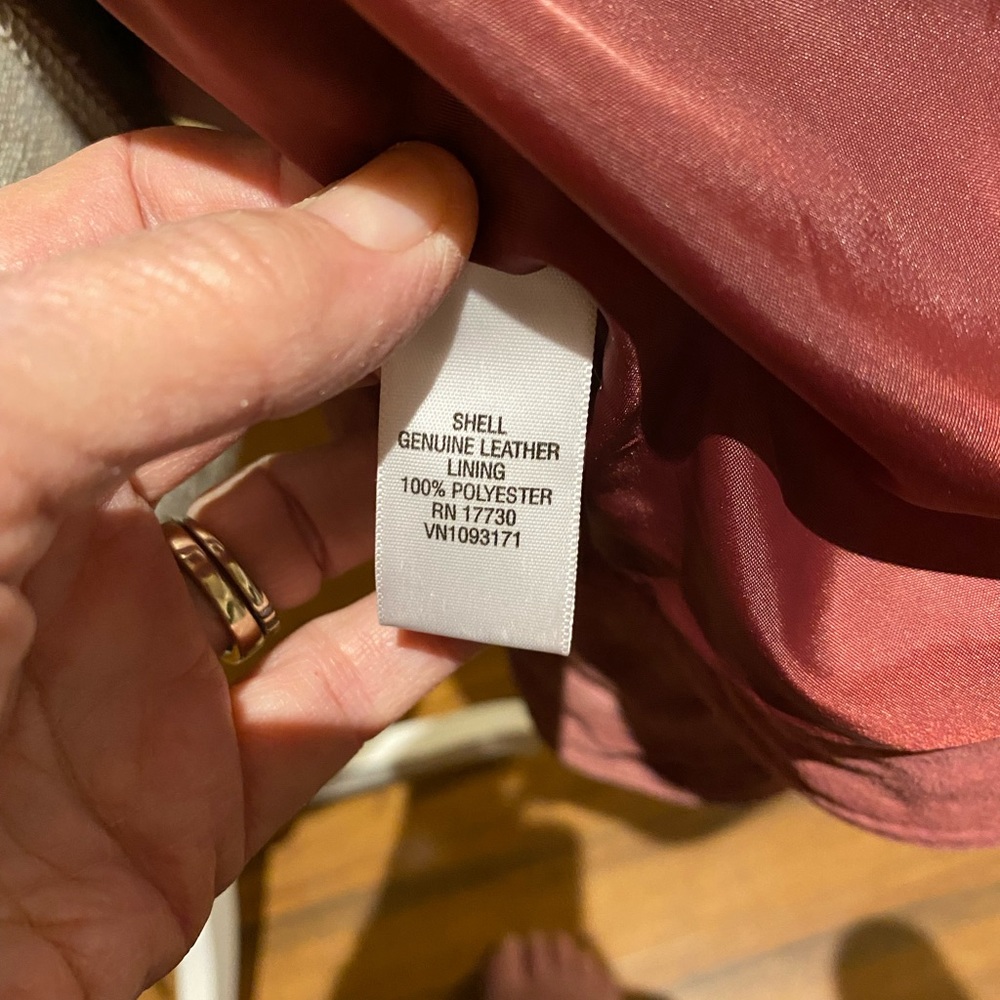 Beat the COLD weather!PRICE DROP Cherokee Leather Washable Jacket Raspberry XXL - Picture 9 of 10